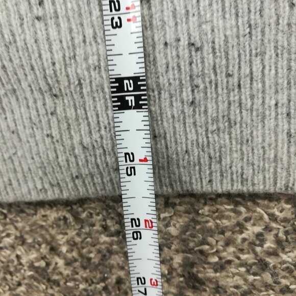 J Crew Sweater Wool Cardigan Long Donegal Flecked Gray Womens Medium - Picture 10 of 11